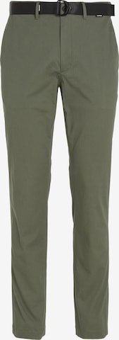 Calvin Klein Regular Chino Pants in Green: front