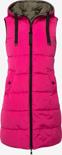 LAURASØN Gilet en olive / rose, Vue avec produit