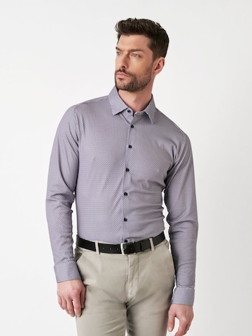Coupe slim Chemise DESOTO en violet : devant