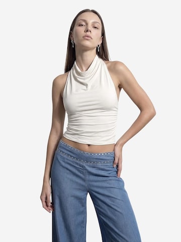 Camicia da donna 'Blusen' di Dilvin in beige: frontale