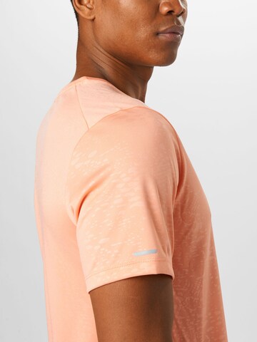 NIKE Funkcionalna majica 'Miler Run Division' | oranžna barva