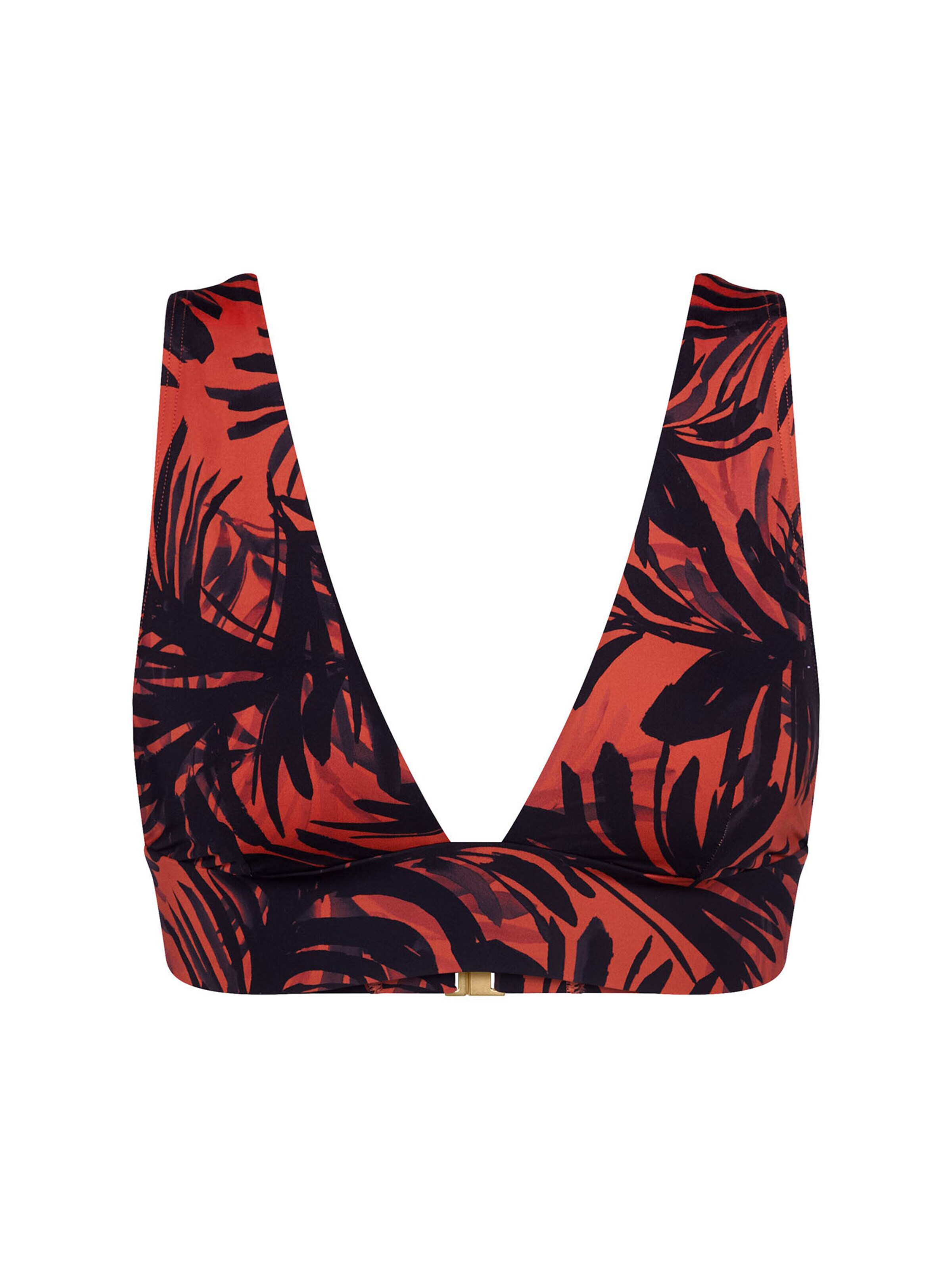 TRIUMPH Bustier Bustier-Bikini-Top ' Red Label Summer Palm ' in Orange: Vorderseite