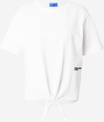 KARL LAGERFELD JEANS Футболка в Белый: спереди