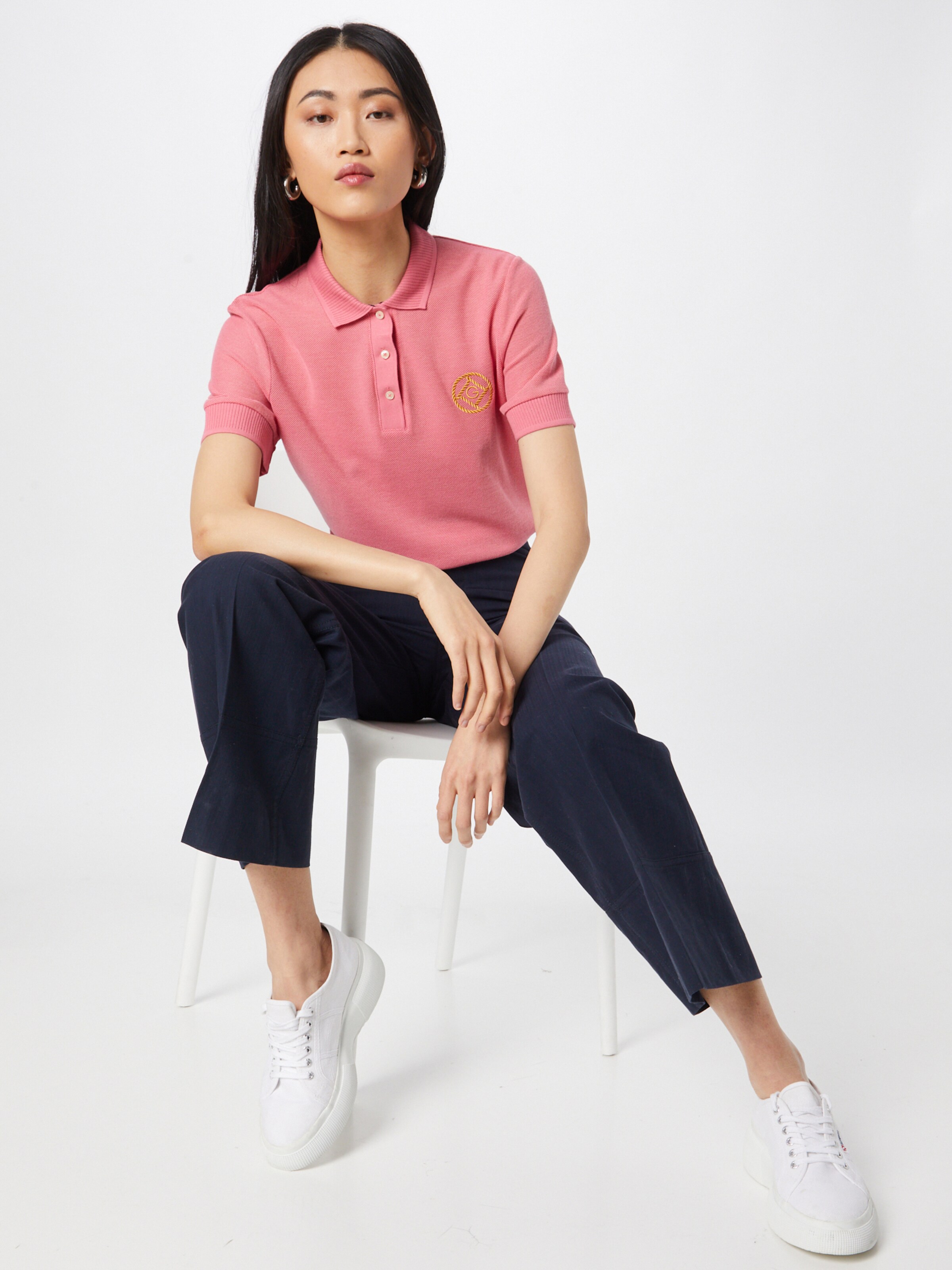 Frauen Shirts & Tops GANT Poloshirt in Pink - HW56455