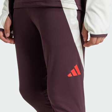 ADIDAS PERFORMANCE Tapered Sports trousers 'FC Bayern Tiro 24' in Red