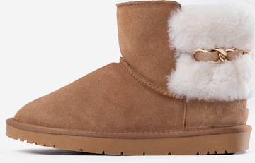Gooce Snow Boots 'Caren' in Brown: front