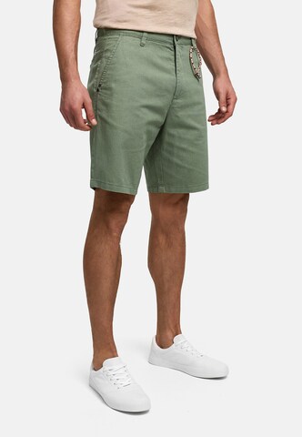 INDICODE JEANS Regular Chino 'Melio' in Groen