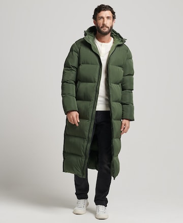 Superdry Winter Coat 'Super Duvet' in Green: front