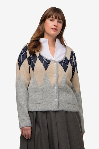 Cardigan Ulla Popken en gris : devant