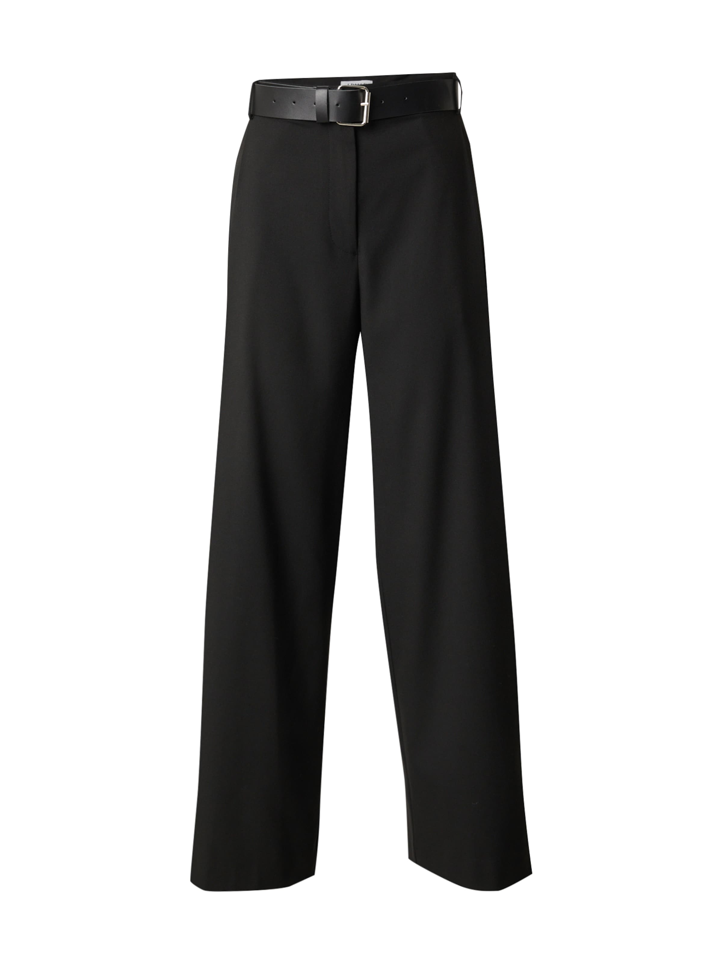 juoda EDITED Laisvas Kelnės 'Lanea': priekis