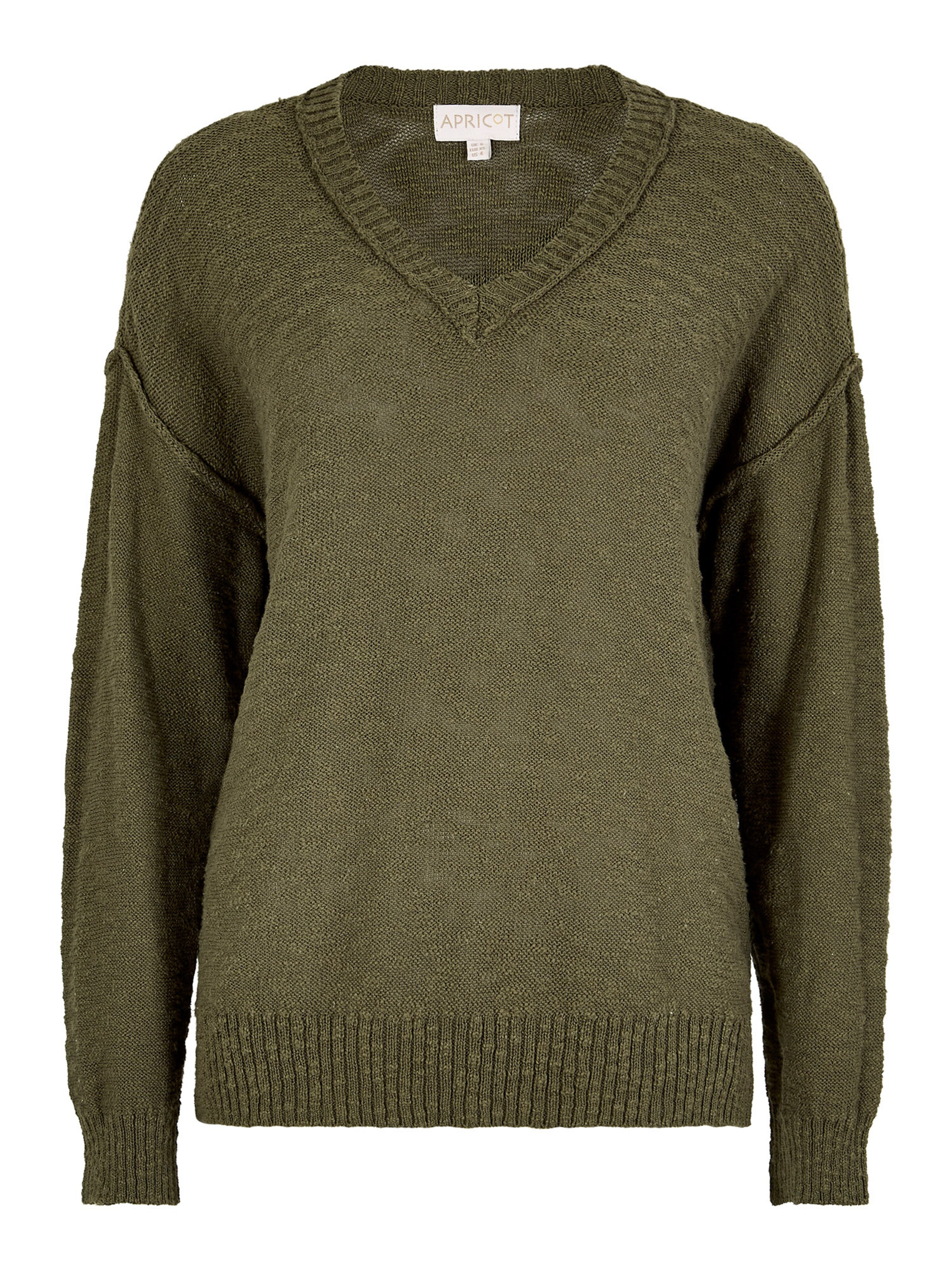 Apricot Lightweight Cotton Jumper ' ' in Grün: Vorderseite