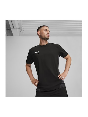 PUMA Funktionsshirt 'TeamFinal' in Schwarz: Vorderseite