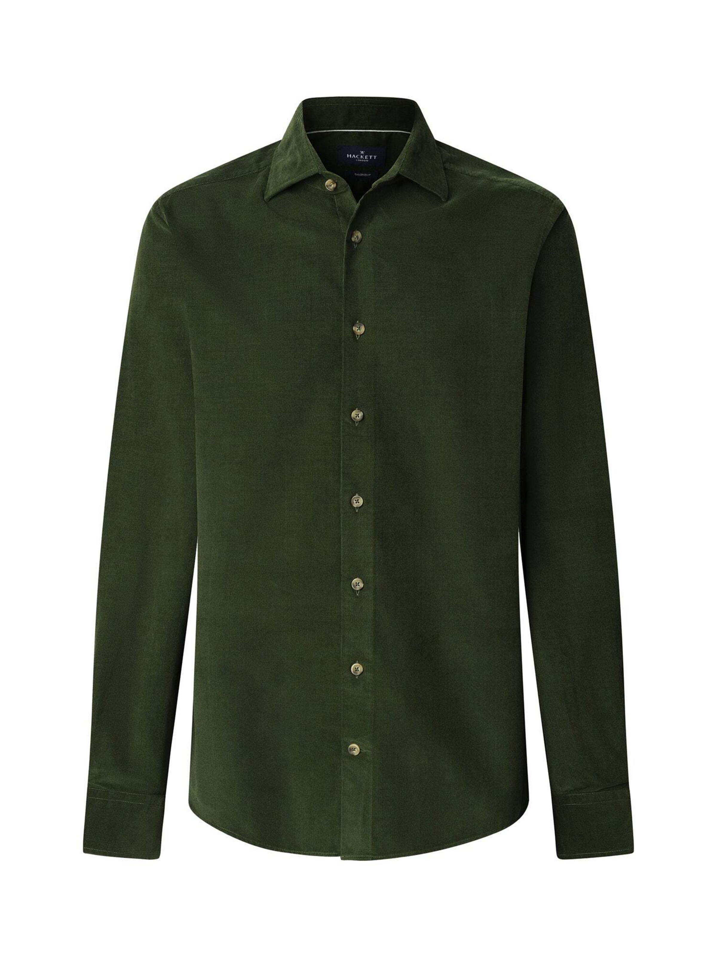 Hackett London Button Up Shirt in Green: front