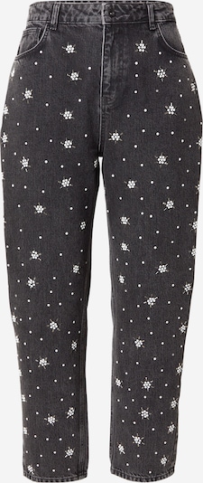 CITA MAASS Jeans in schwarz / black denim / perlweiß, Produktansicht