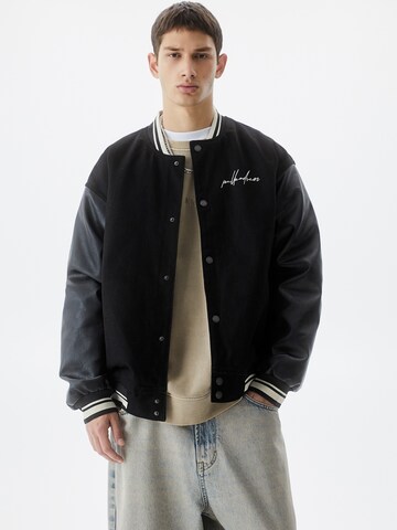 Pull&Bear Between-season jacket in Black: front