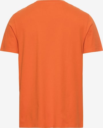 CAMEL ACTIVE Jersey T-Shirt aus zertifizierter Baumwolle in Orange