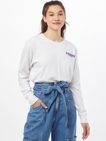 Tommy Jeans Shirt in Weiß: predná strana