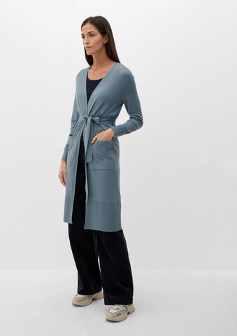 s.Oliver Lang cardigan i blå