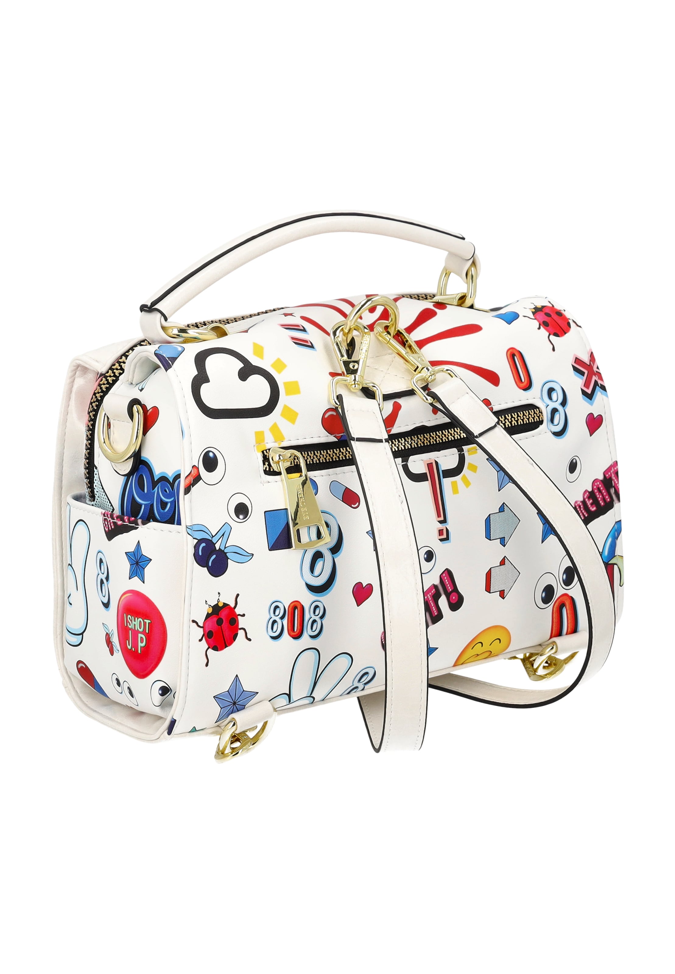 myMo Pop - Bolso de hombro 'Pop Eyetheme' en blanco