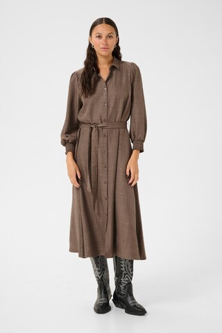 Kaffe Blousejurk 'Ellen' in Bruin: voorkant