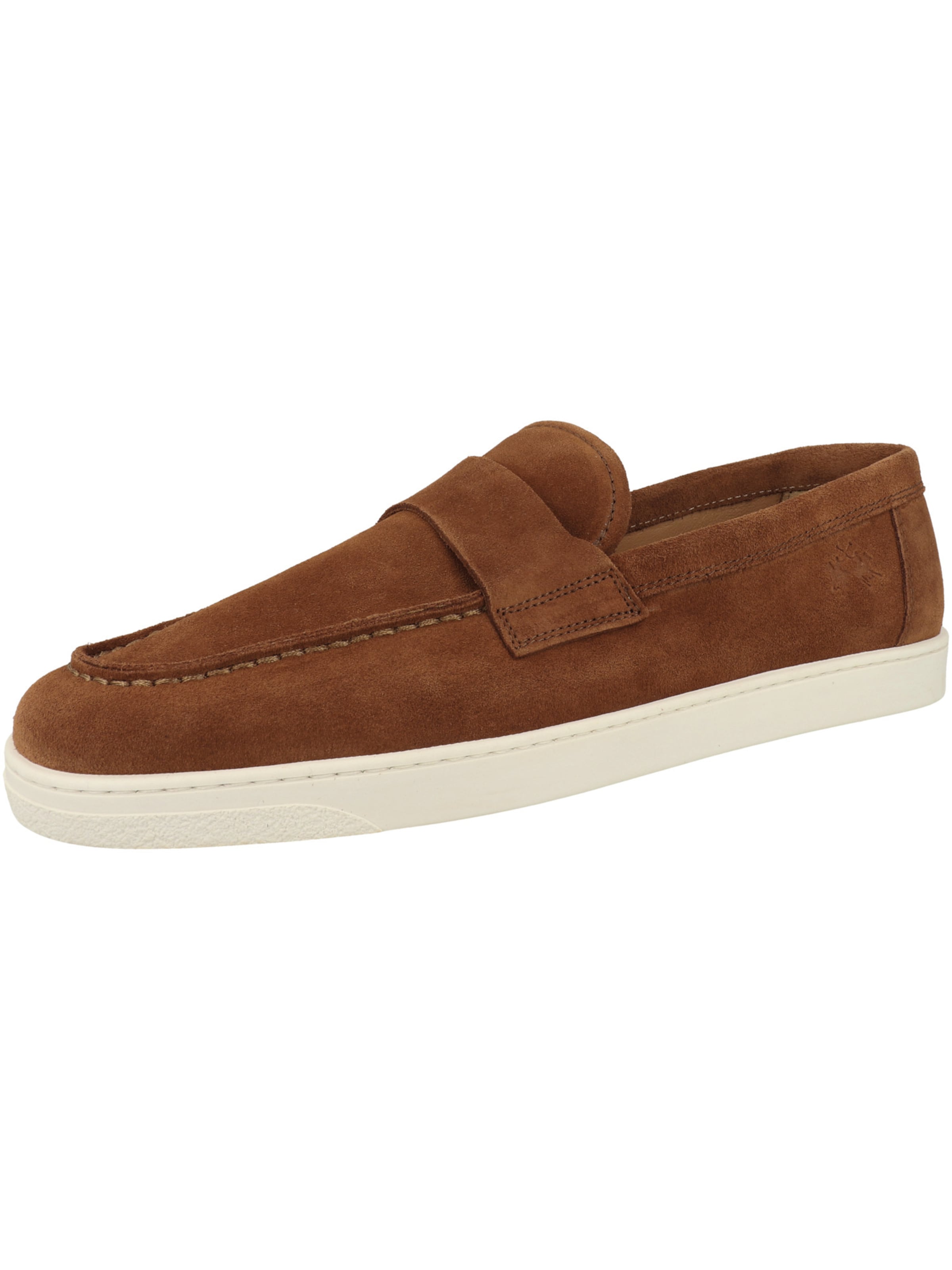 La Martina Instappers 'LFM261' in Bruin: voorkant