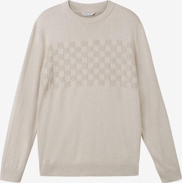 Pull-over TOM TAILOR en beige : devant