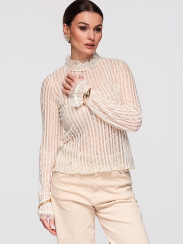 Ombre Bluse‌‌‌‌‌‌‌ in Beige
