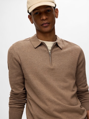 Pullover 'SLHBerg' di SELECTED in marrone