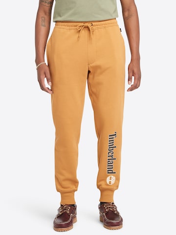 Effilé Pantalon TIMBERLAND en jaune : devant