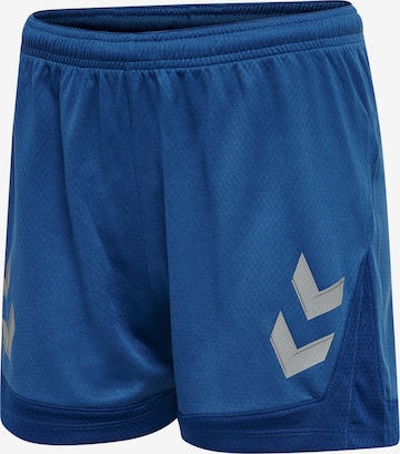 Hummel Regular Workout Pants 'Poly' in Blue