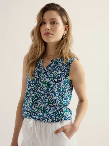 Top 'Purist' di Seasalt Cornwall in blu: frontale