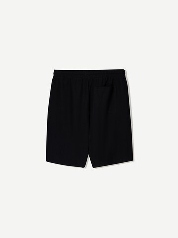 Baggy Pantalon Bershka en noir