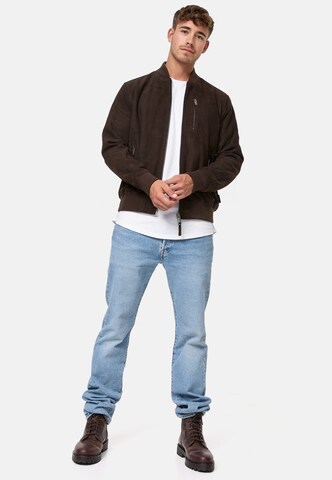 INDICODE JEANS Between-Season Jacket 'Maddoc' in Brown