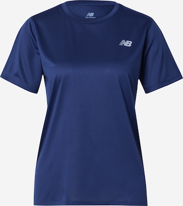 new balance - Camiseta funcional 'Essentials' en azul: frente