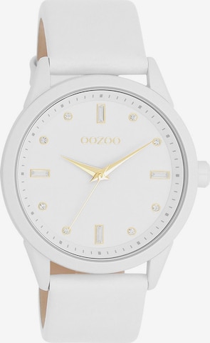 OOZOO Analoguhr in Weiß: Vorderseite
