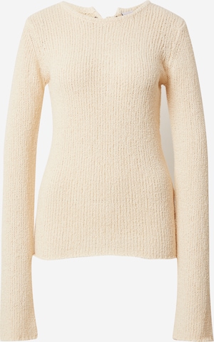 Pull-over Won Hundred en beige : devant