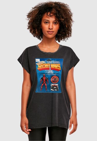 ABSOLUTE CULT T-Shirt 'Deadpool - Secret Wars Action Figure' in Schwarz: Vorderseite