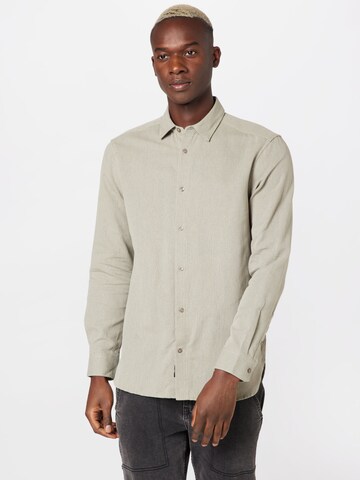 Only & Sons Regular fit Button Up Shirt 'BAIN' in Grey: front