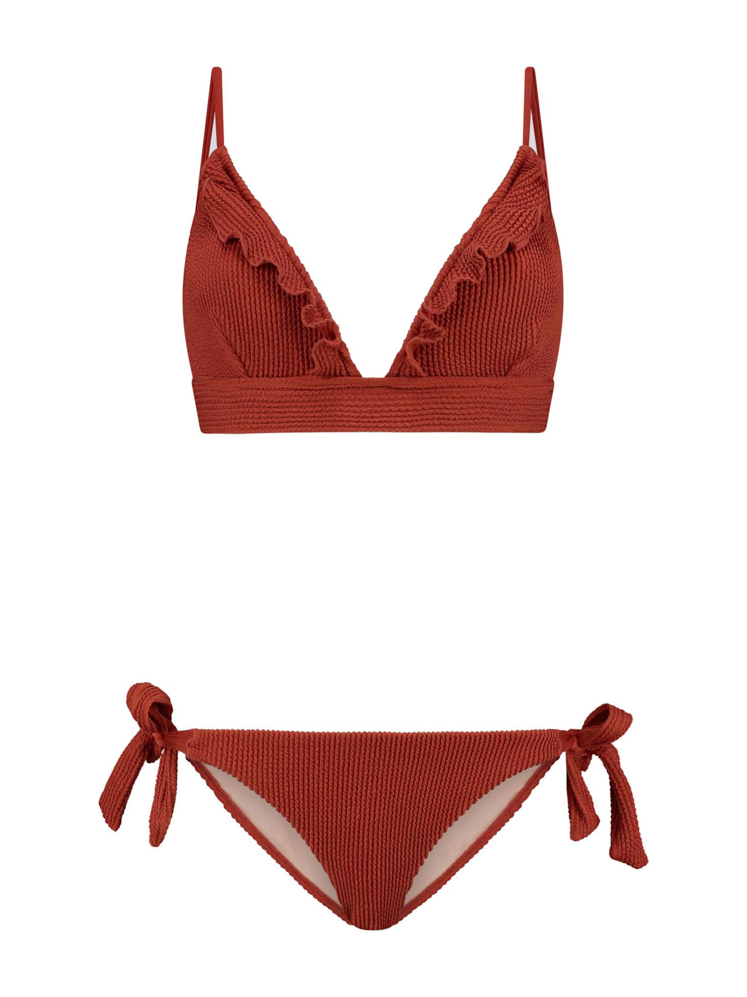 Triangle Bikini 'BEAU' Shiwi en marron : devant