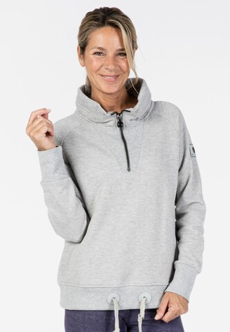 ViertelMond Sweatshirt 'GISELLE' in Grey: front