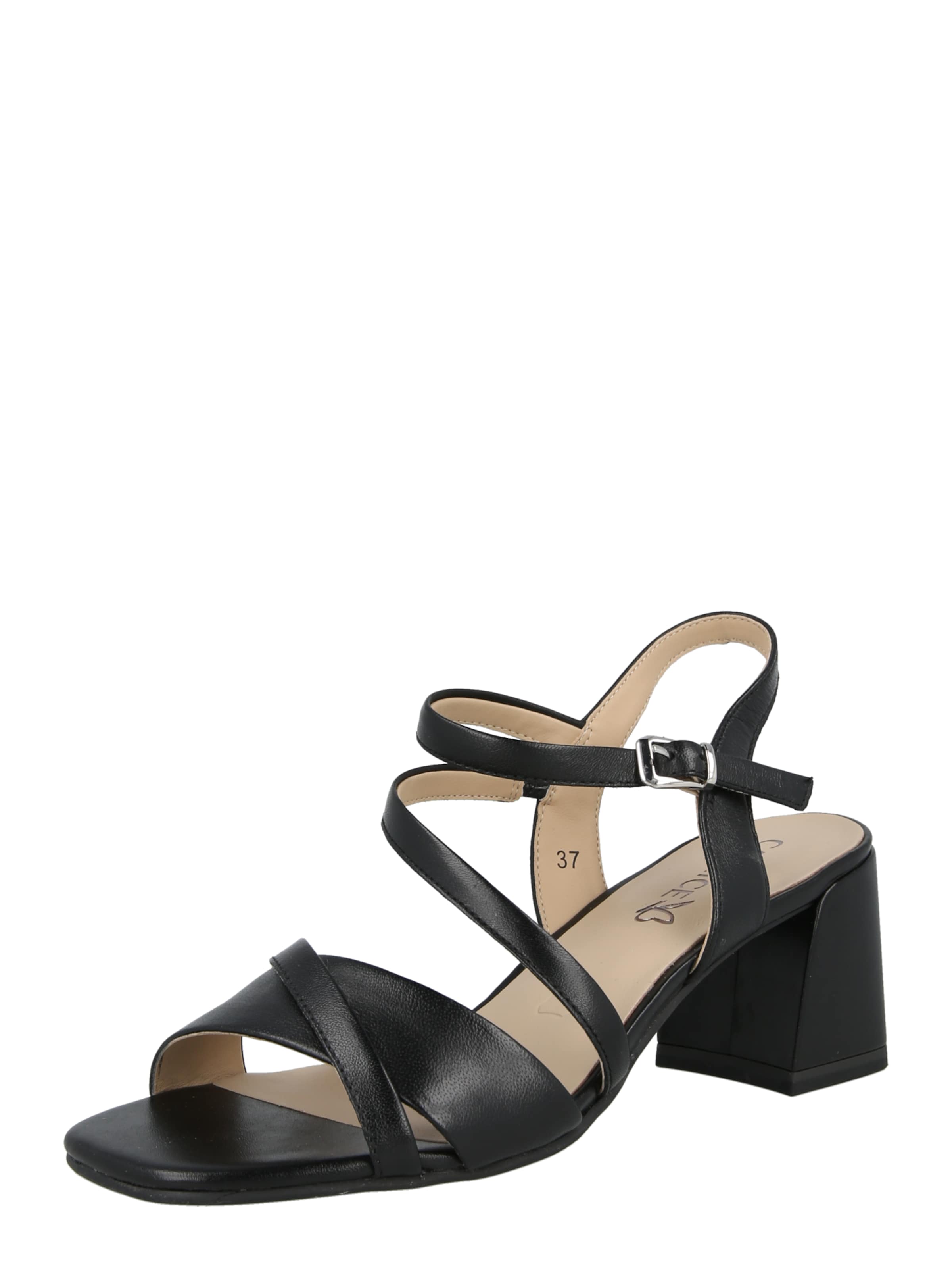 CAPRICE Pántos szandál - fekete: elől