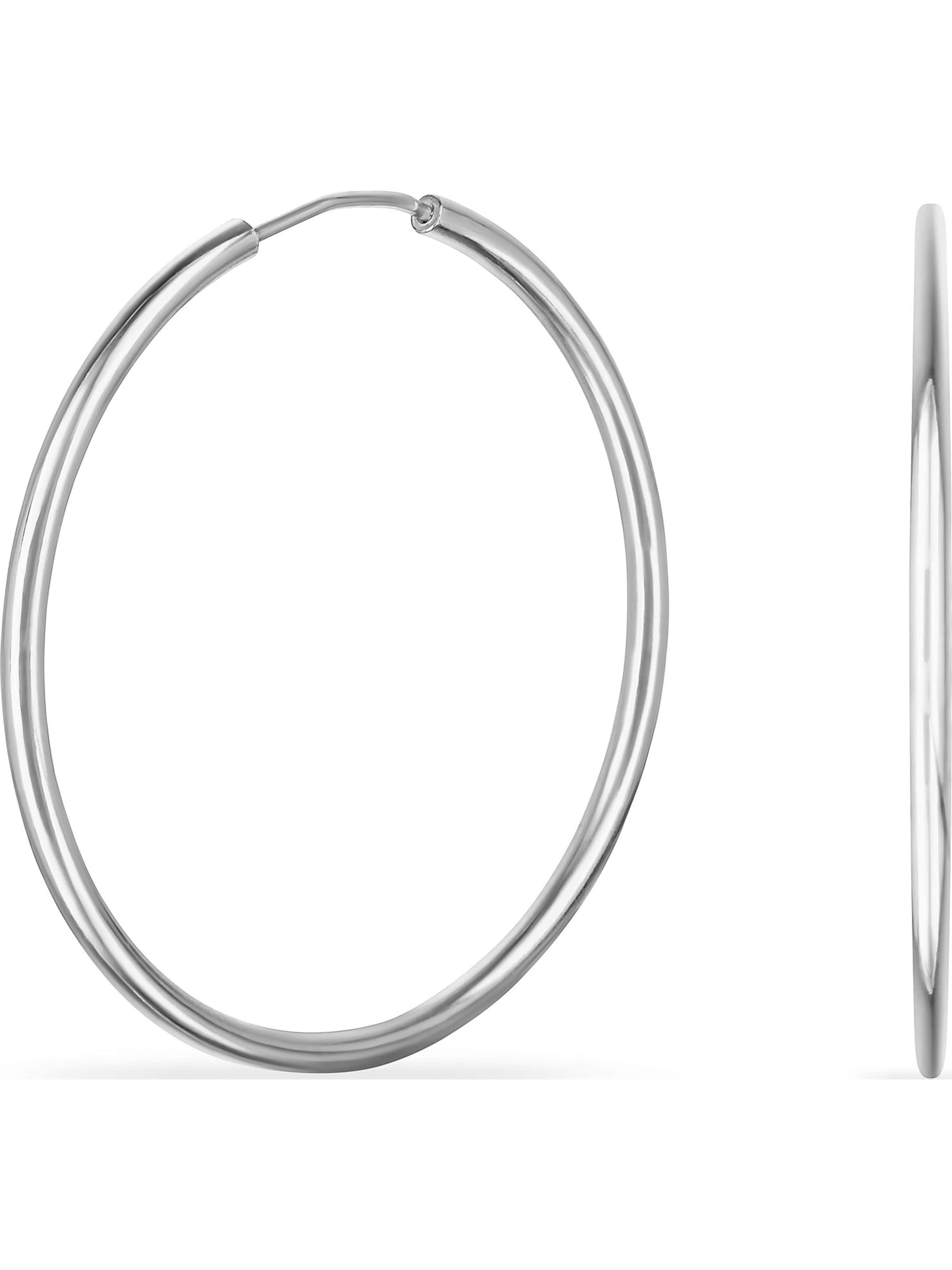 FAVS Earrings in Silver: front