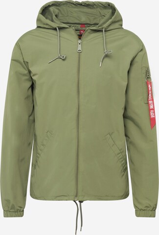 Veste mi-saison 'Expedition' ALPHA INDUSTRIES en vert : devant