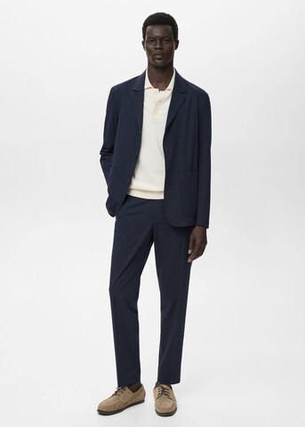 MANGO MAN Slim fit Suit Jacket 'Parioli' in Blue