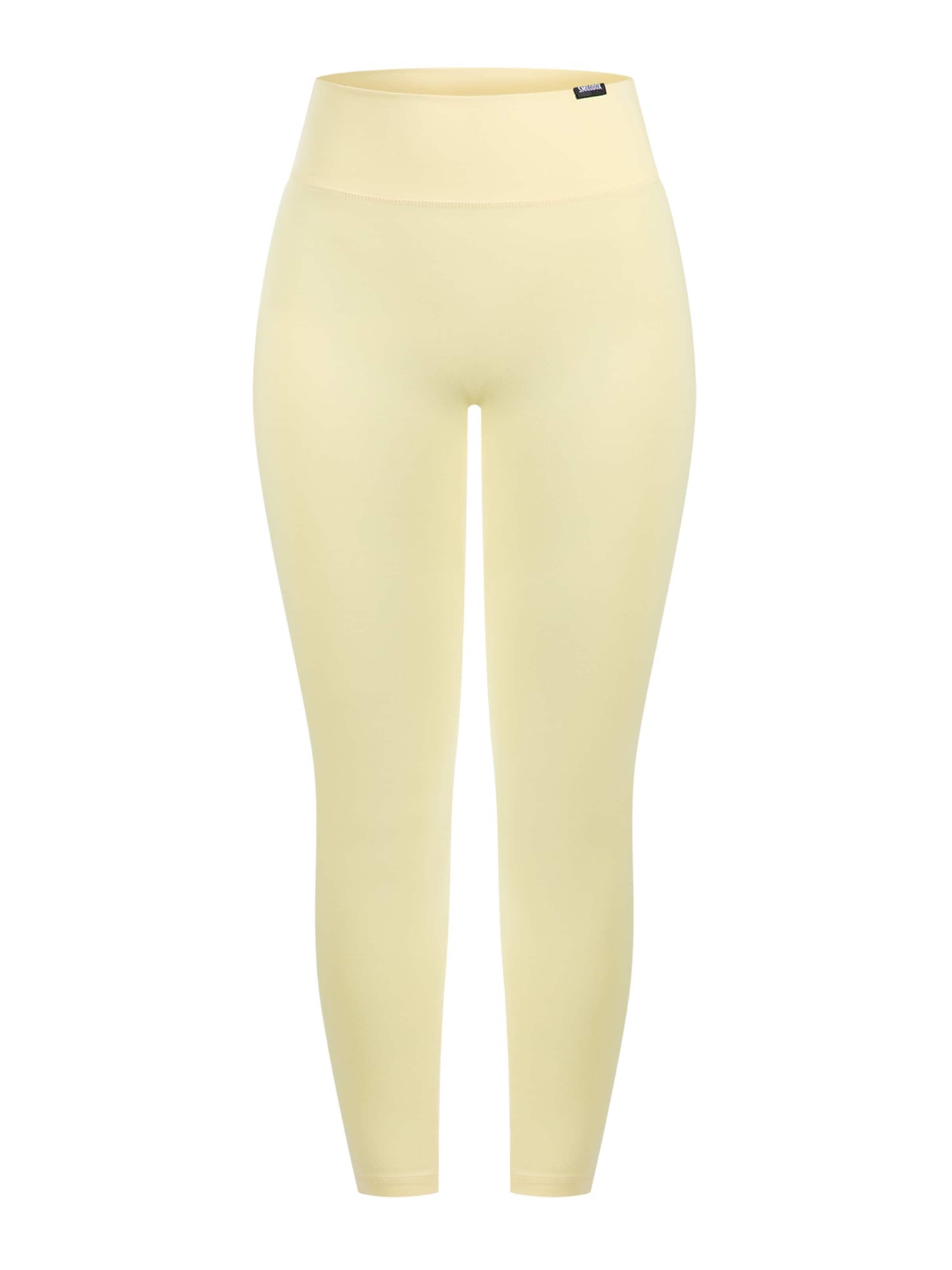 Leggings Smilodox en jaune : devant