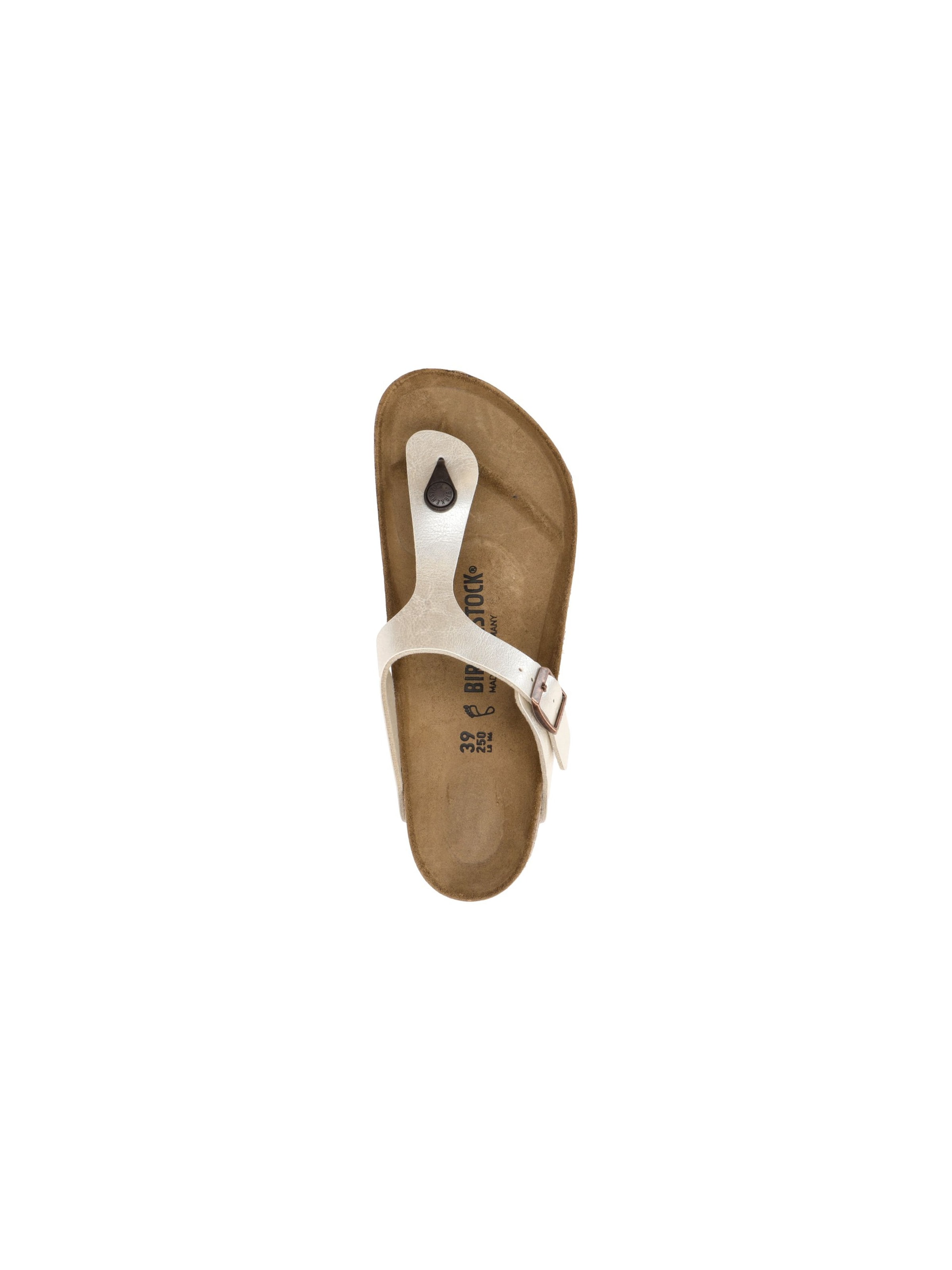 BIRKENSTOCK Pantolette 'Gizeh' in Weiß
