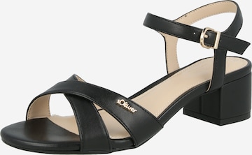 s.Oliver Pántos szandál - fekete: elől