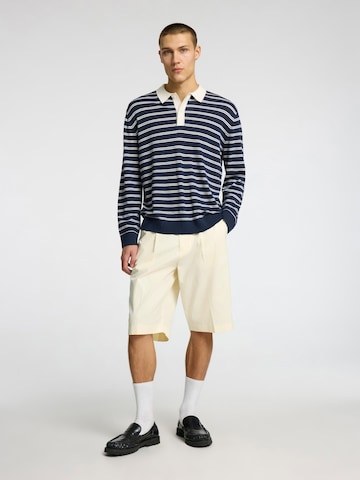 SELECTED Loosefit Lærredsbukser i beige