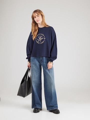 TOMMY HILFIGER Tričko 'ROUNDAL' – modrá