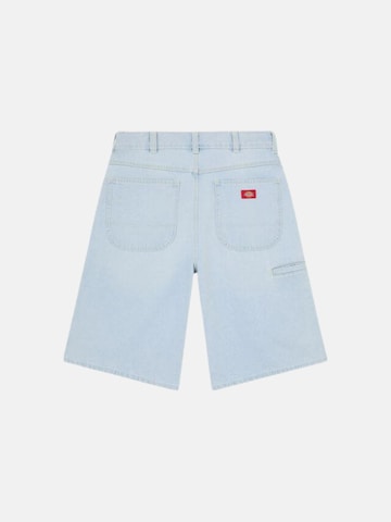 DICKIES Slimfit Broek 'DICKIES 958 13 IN LSE SHORT JEAN BERMUDA' in Blauw